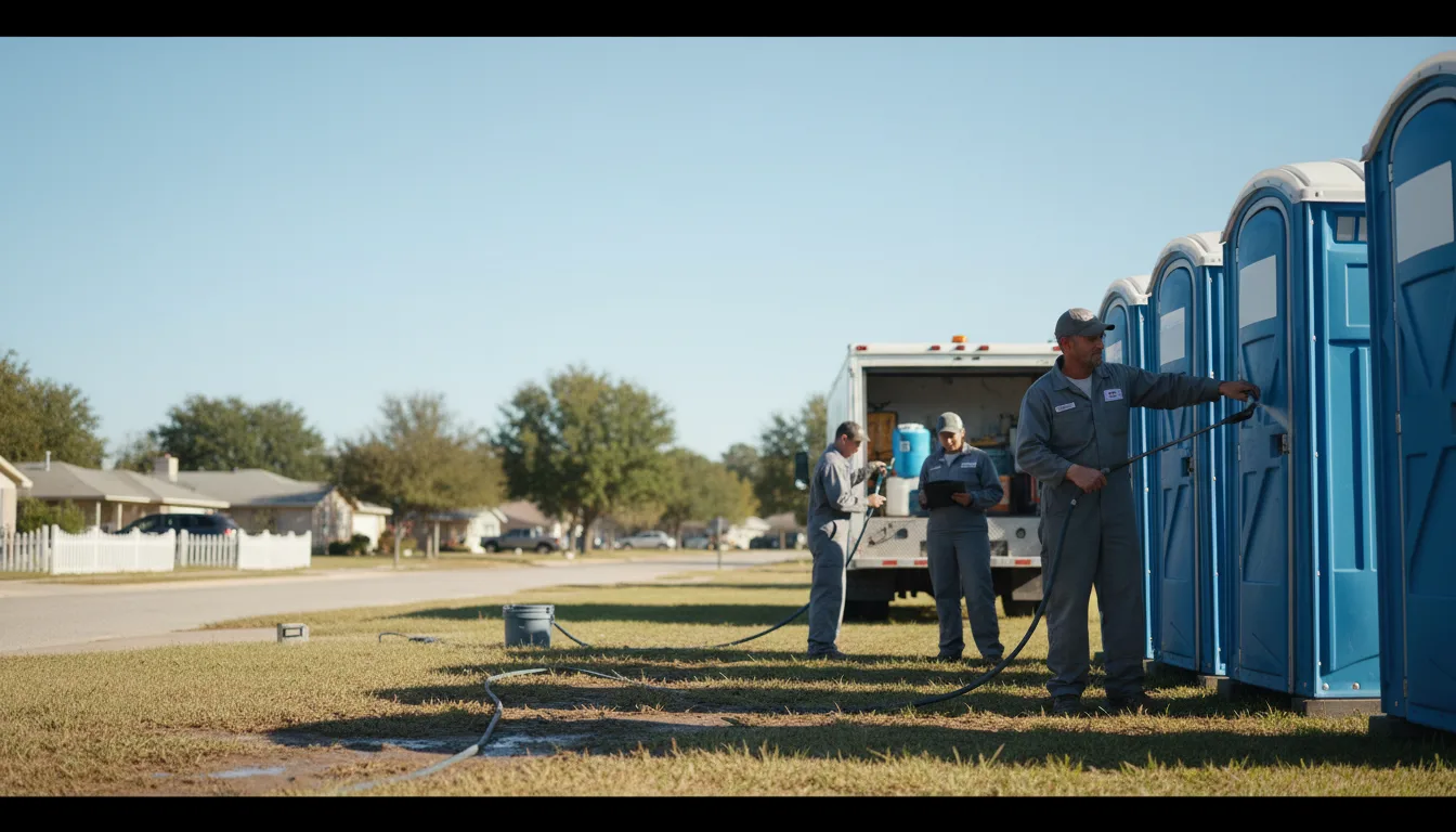Long-Term Portable Toilet Rental in Lillian, TX near me